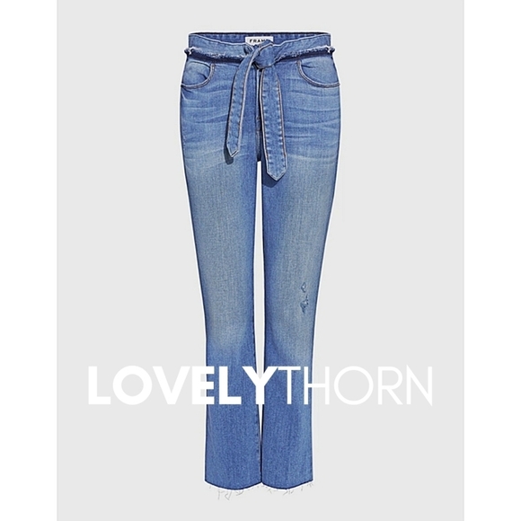 Frame Denim Denim - FRAME // ltd ed le high straight tie waist denim jeans